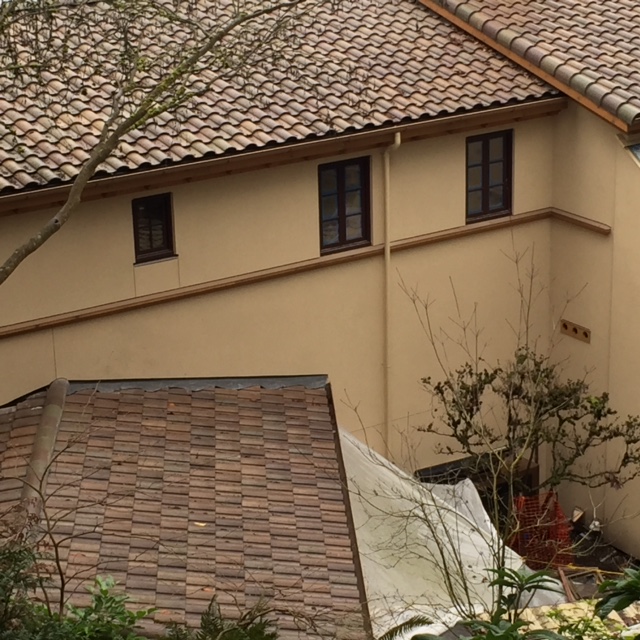 tile roof close up